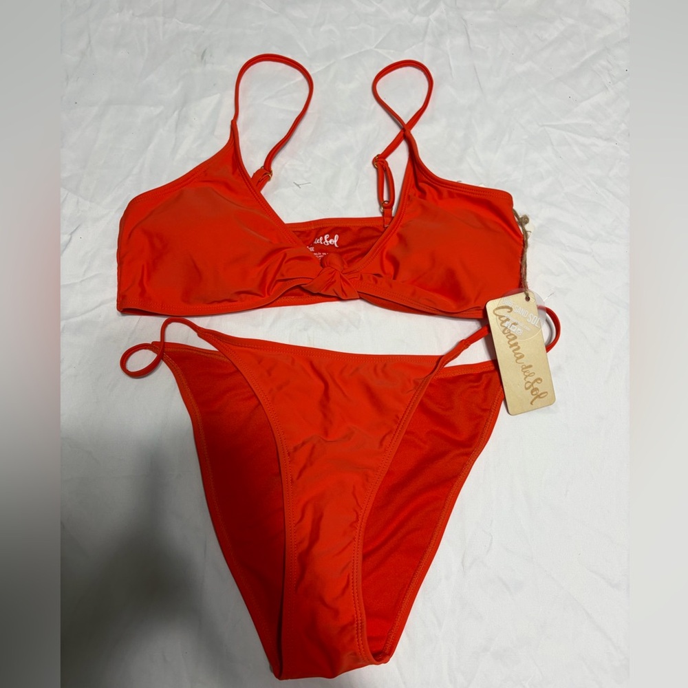 Astara & Sol Women's Red Bikini Set